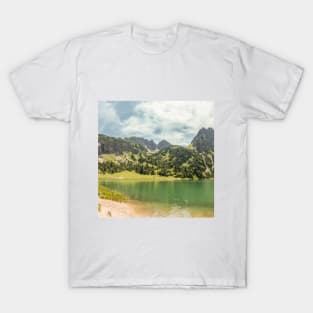 SCENERY 80 - Nature Green Water Lake Mountain Daytime T-Shirt